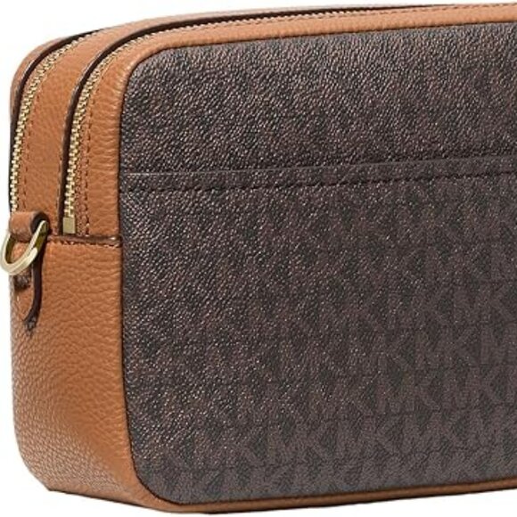 Michael Michael Kors Bryant Medium Double Zip Chain Camera  Michael Kors Bryant Medium Double Zip Chain Camera Crossbody Bag
